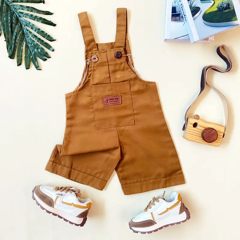 ESTISHOP X DINODAY Jumpsuit Overall Anak Baju Kodok untuk Cowok dan Cewek 1-6 Tahun 1
