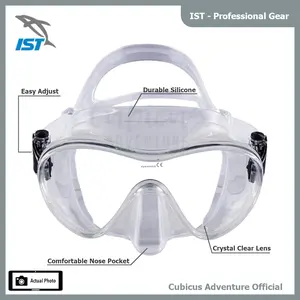 IST Frameless Scuba Diving Mask MP110 - Snorkeling Freediving Masker