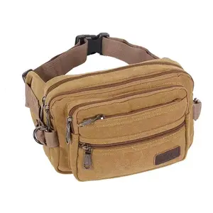 Tas Pinggang Pria 1278 kanvas, multifungsi, kapasitas besar, cocok untuk bekerja, lokasi konstruksi, bisnis, dan wanita, tahan aus dan tahan air, cocok untuk kasir. Waistbag