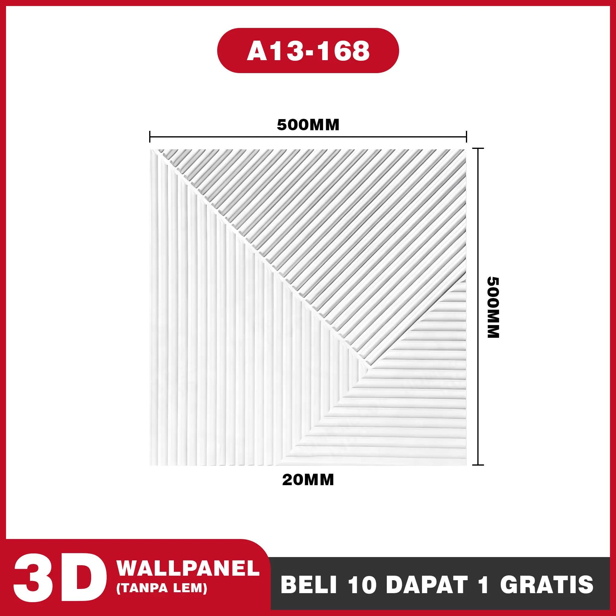 A13-168   |   11 PCS (50cm×50cm)