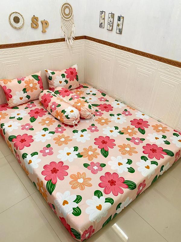 sprei Pink Clover Aesthetic FREE SARBAN SARGUL Bantal Guling - Shop ...