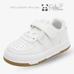 Firstep Sepatu Sneakers Anak Size 21-32 Putih Coklat Sepatu Sekolah Anak Laki-Laki & Perempuan Import Premium Fashion FS91999
