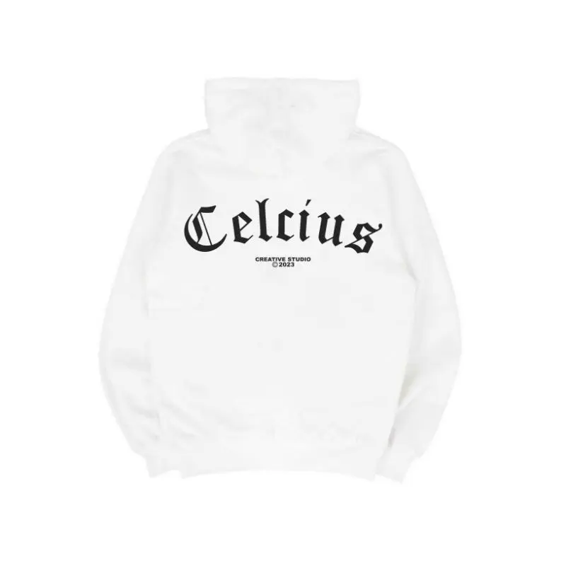Hoodie Distro Celcius Mediaval Sweatershirt Putih Pria Wanita Unisex Casual Keren Fleece Baju Dewasa 0