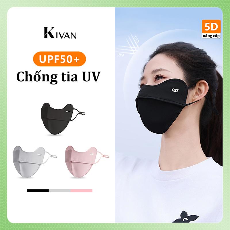 2 Lớp 5D Khẩu Trang Chống Tia UV- Chông Nắng,Phù Hợp Cho Cả Nam Và Nữ,chống nắng chống tia UV UPF 50+ Phụ Kiện Che Mặt