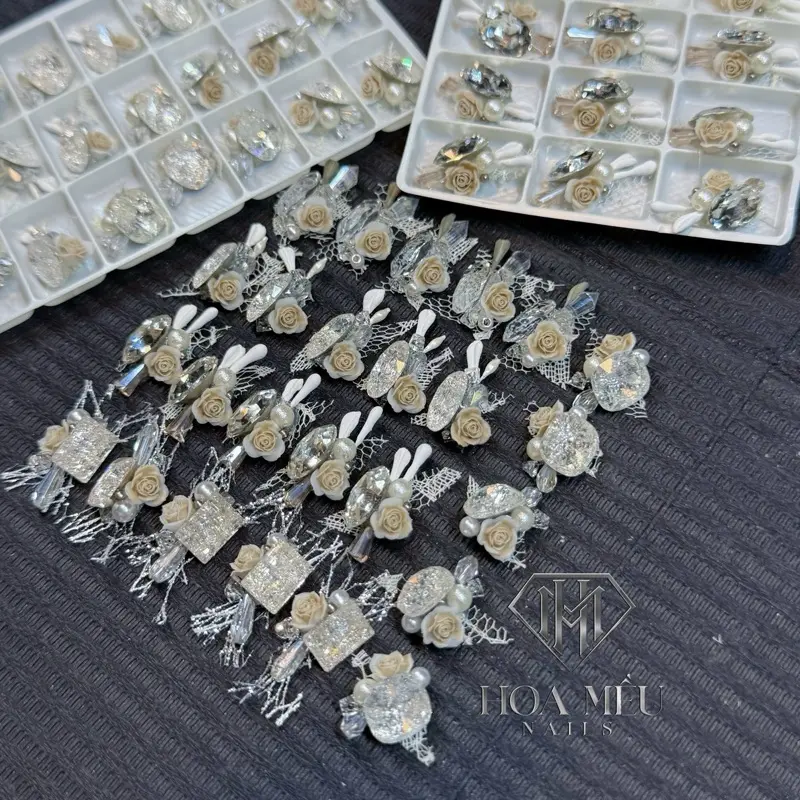 Tổng hợp đá khối mix Hoa Hồng kiểu bánh bèo Giá bán 1 cặp