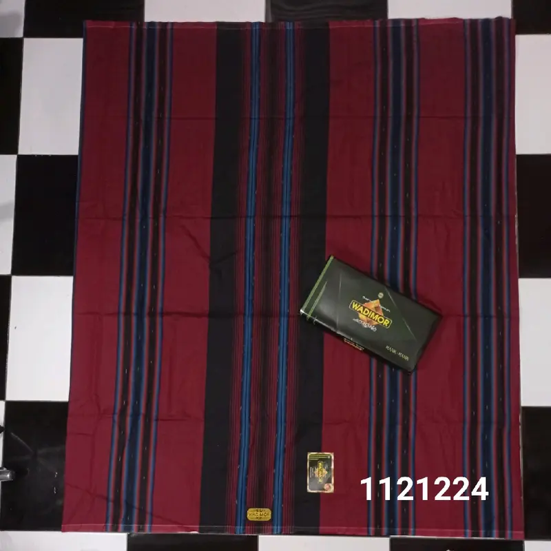 wadimor sarung  Dewasa berkualitas cocok untuk Pria Muslim Santri  Lebaran Remaja Motif Hitam murah obral 3