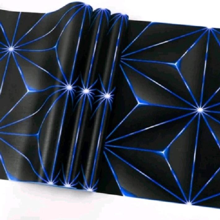 COD Wallpaper Sticker Dinding Kristal 3D Ungu Biru Kuning Dekorasi Ruangan Ruang Tamu Kamar Tidur Elegan Aesthetic Mewah Terjangkau motif 3