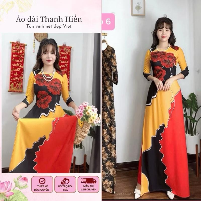 Áo dài lụa nhật mẫu mới Mã Vip 6 Nữ - Hàng chính hãng - Women