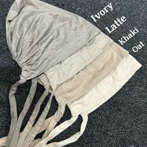 Ciput Kaos rayon Premium bahan nyaman gak bikin pusing seruty turkey coklat Basic Turki Jilbab Instan Dalaman Kerudung