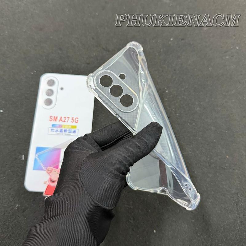 ỐP LƯNG SAMSUNG GALAXY A27 5G Dẻo Trong Suốt Có 4 Cạnh Chống Sốc, Chống Va Đập