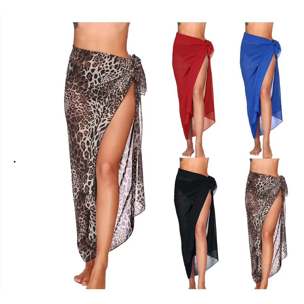 110 * 145cm Long Chiffon Beach Cover UP Swimwear
