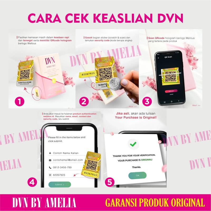 Product Introduction of (AUTHENTIC) DVN Collagen Original | DVN Ori Asli 60 Tablet DVN COLLAGEN ORIGINAL ASLI BPOM HALAL 100% - F1 1