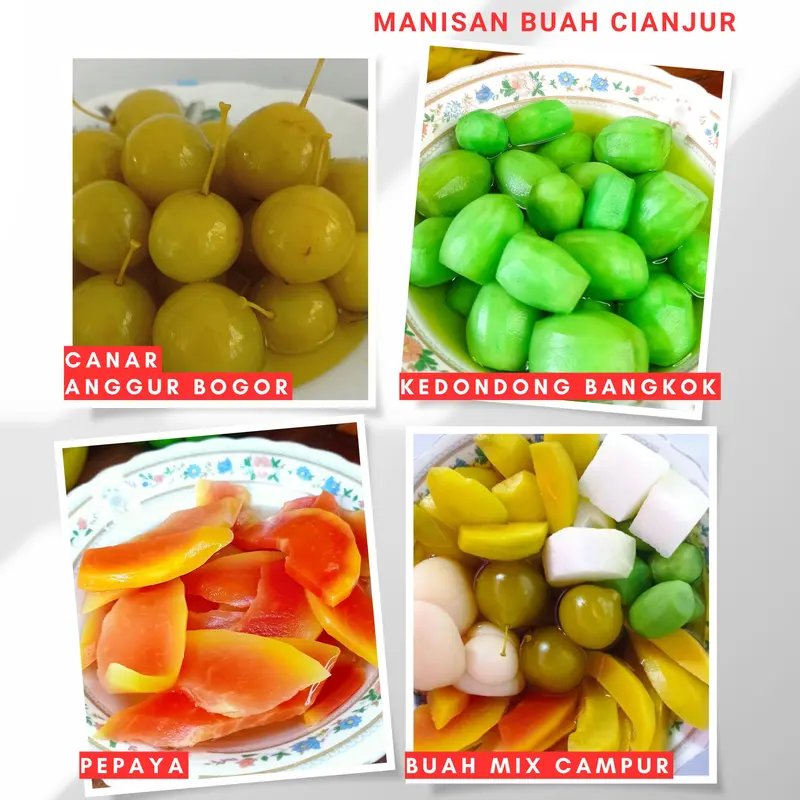 Manisan buah cianjur 400 gram asinan buah camilan buah asinan pedas buah segar Makanan 1