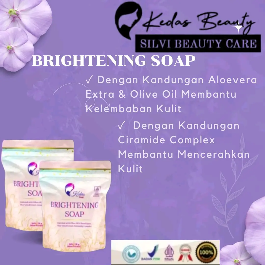 COD 2 PCS BRIGHTENING SOAP, SABUN kedasbeauty Zaitun Glutathione Mencerahkan Membersihkan
