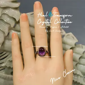 PERHIASAN SUPER 7 LIONTIN GIWANG CINCIN KRISTAL ALAMI