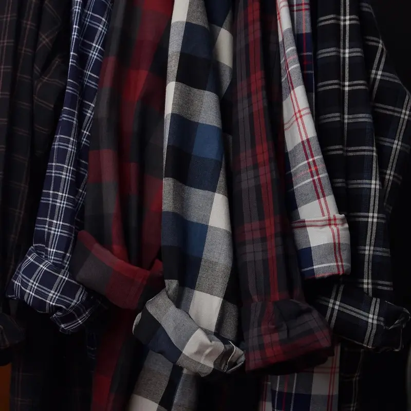 Kemeja Flanel Pria Lengan Panjang Slim Fit Hem Baju Modern Premium Kotak Kotak Wool Original Brill Eighty Eight 1