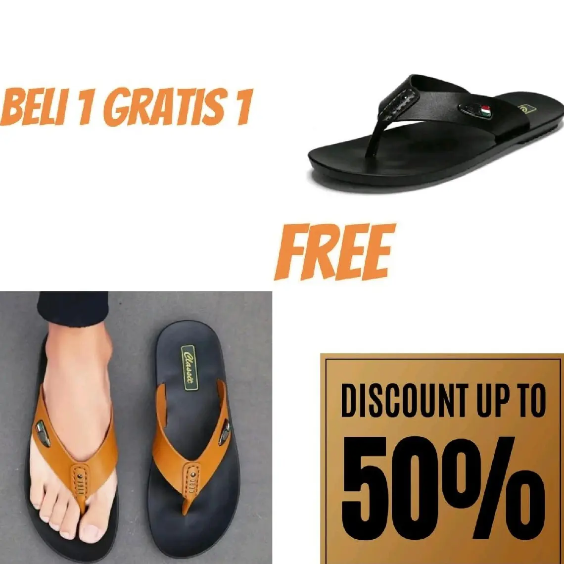 Sandal Sendal Jepit cowok Sandal Distro Pria Sandal Pria Casual Sandal Jepit Pria Casual Trendy Karet