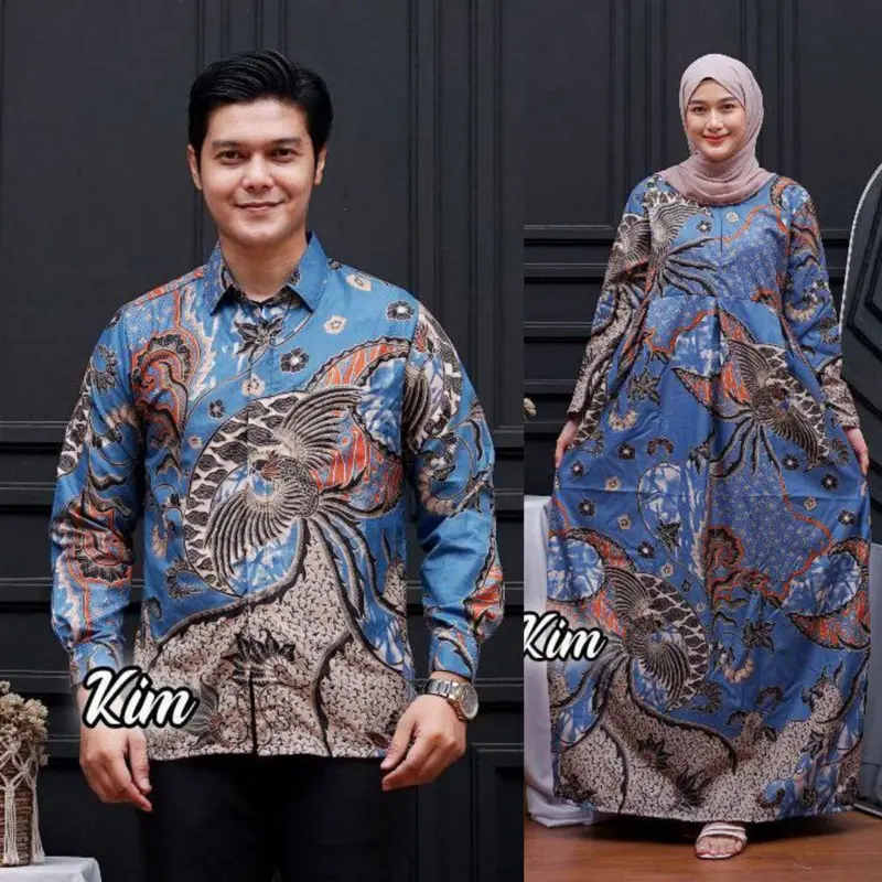 Promo Harga Sepasang Maura Couple - Sania Ruflle Couple Gamis 2024 Terbaru Baju Pasangan Muslim 5