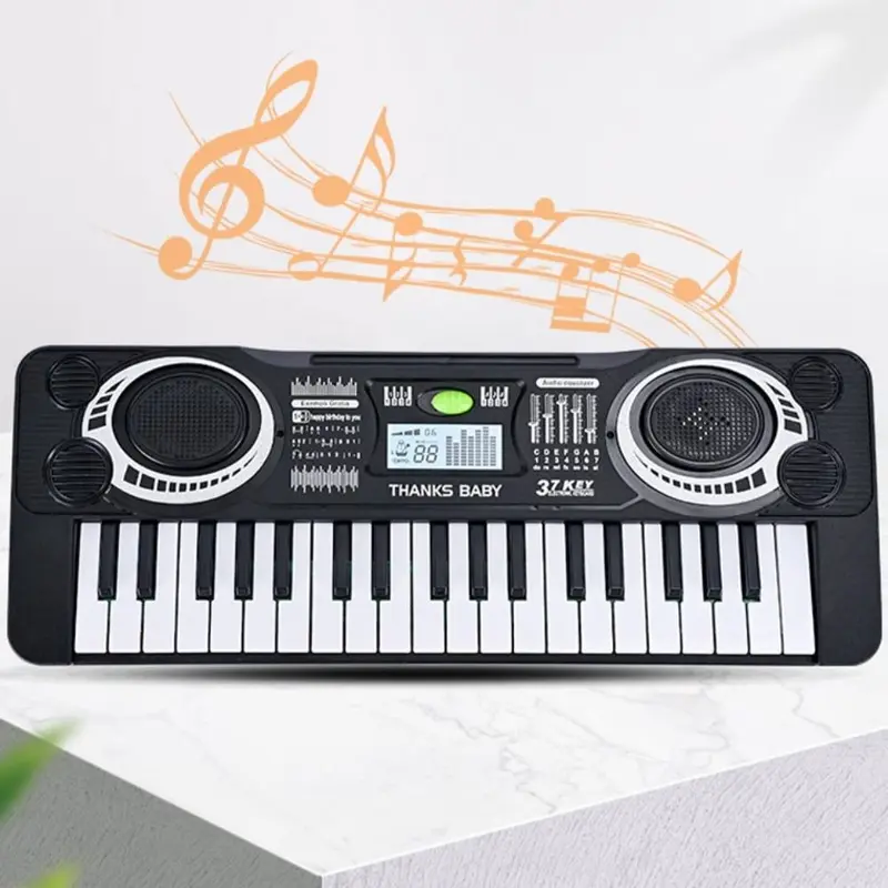 Đồ Chơi Nhạc Cụ Ánh Sáng, 37 Phím, Đàn Piano Điện Tử Cho Trẻ Em, Học Âm Nhạc, Đồ Chơi Bàn Phím Đàn Piano Màu Hồng, Đàn Organ Điện Tử, Đồ Chơi Giáo Dục Sớm 5