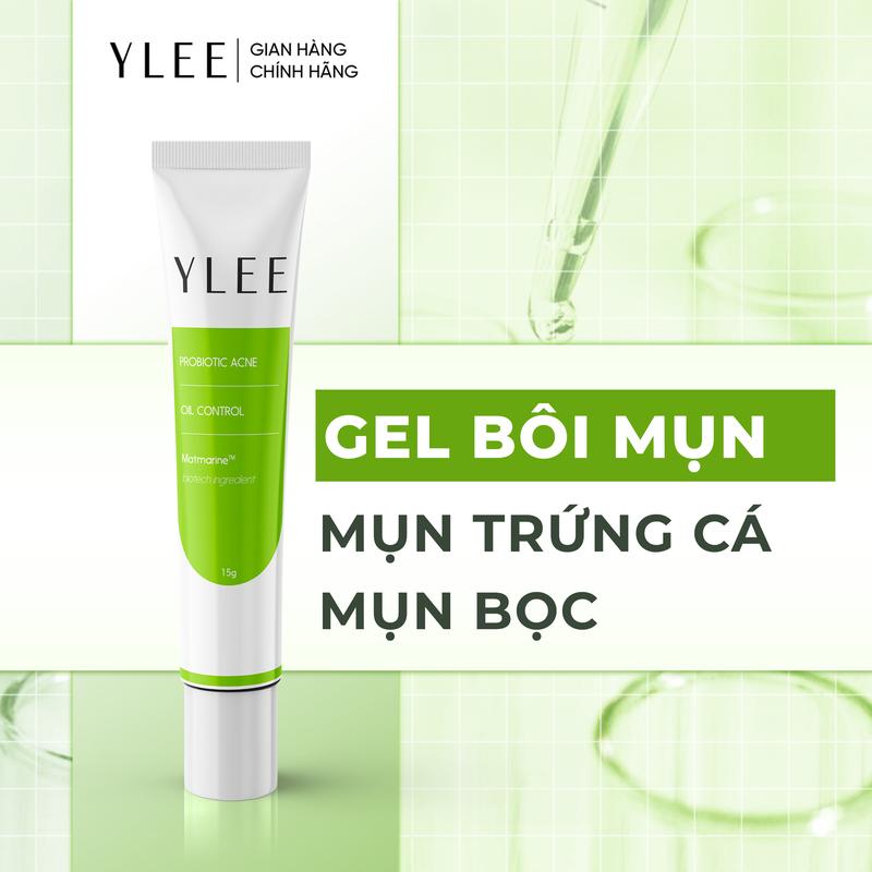Gel Bôi Mụn Tuổi Dậy Thì YLEE - Hỗ Trợ Giảm Mụn Sưng Đỏ Mụn Bọc Mụn Trứng Cá. Hỗ Trợ Giảm Thâm Mờ Sẹo Dưỡng Sáng Da