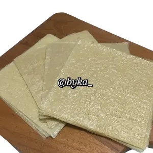 kulit tahu ukuran 10x10 dan 12×12 isi 50pcs halal kembang tahu rasa tawar