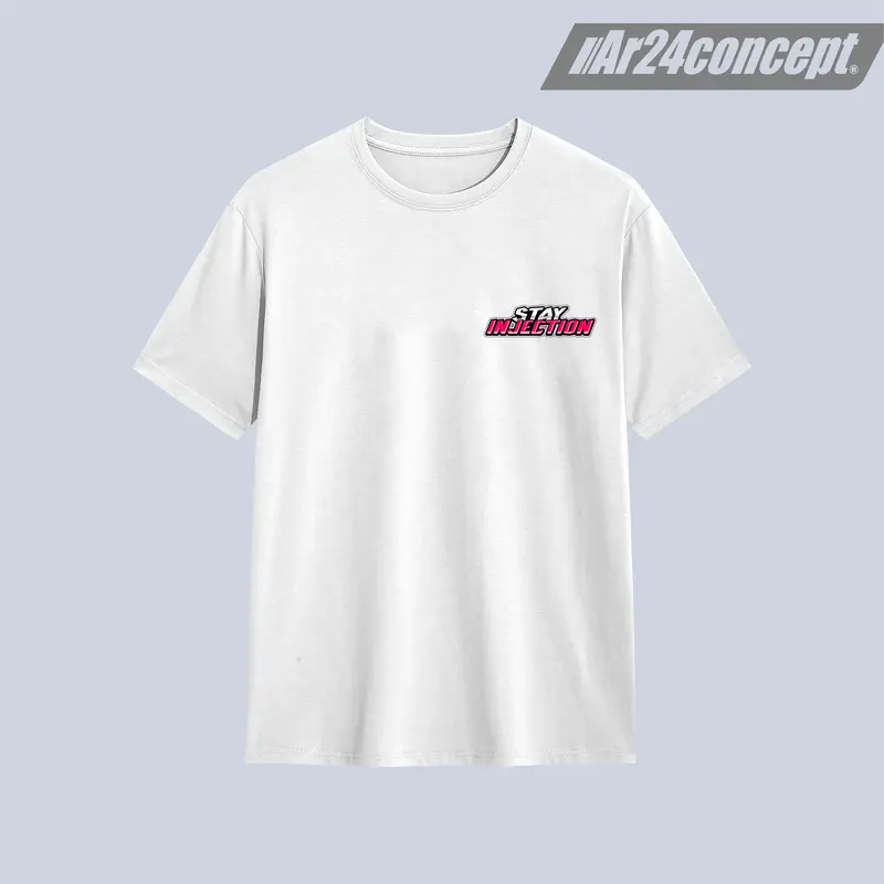 Kaos Stay Injection Distro Racing Cotton Combed 30s Pria Wanita - Ar24concept - Bulat, Kerah - Sablon DTF Full Color - Soft 3
