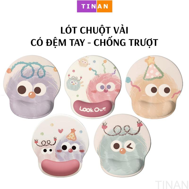  Lót Chuột VẢI Có ĐỆM CỔ TAY HÌNH THỎ  HÌNH CON VẬT Dễ Thương Đế Chống Trượt Mouse Pad Mềm Day· 