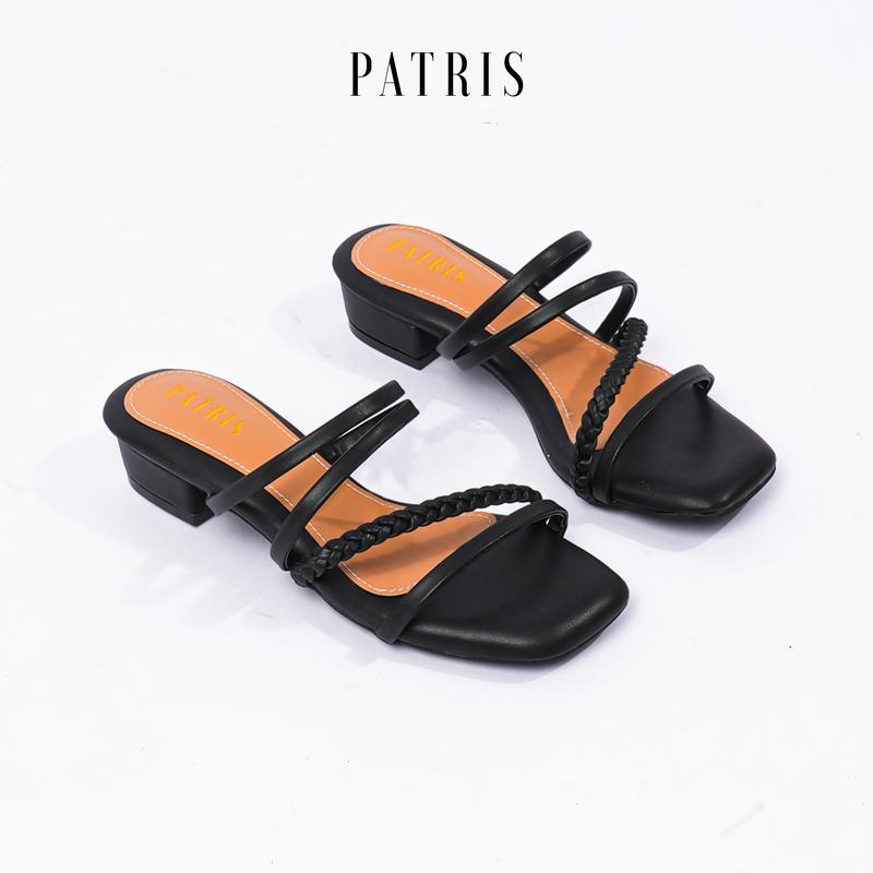 PATRIS Edrea Sandal Wanita Heels / Hak 3 Cm Black 1