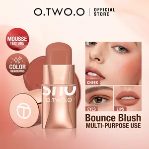 【LIVE】O.TWO.O Makeup Blush Stick Hydrating Gloss Lip & Cheek 6 Colors Beauty Cosmetics