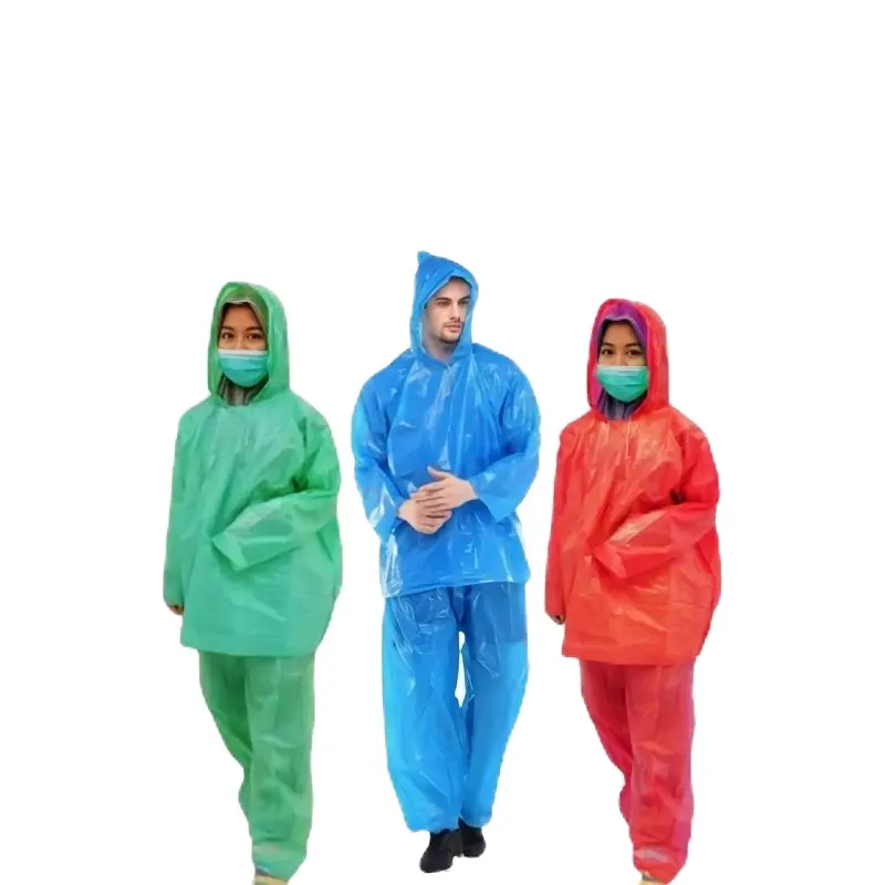 Jas Hujan Plastik LDPE HDPE Setelan Baju dan Celana - Model Terbaru 0