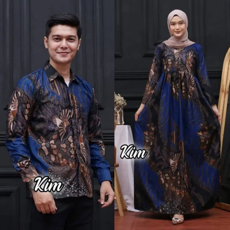 Promo Harga Sepasang Maura Couple - Sania Ruflle Couple Gamis 2024 Terbaru Baju Pasangan Muslim 2