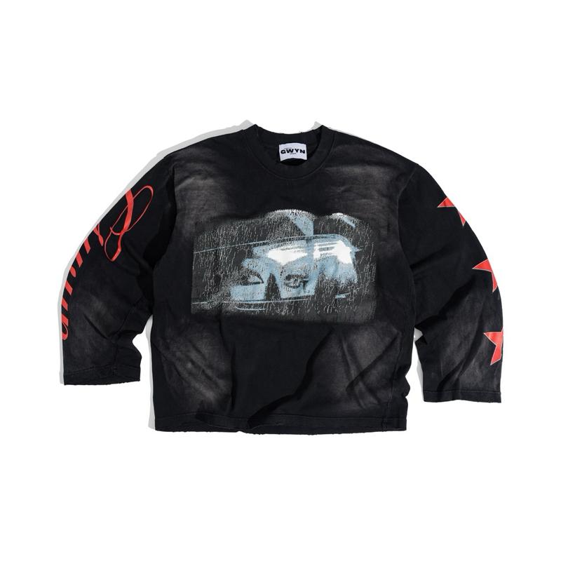  Áo thun tay dài nam nữ GWYN HIDDEN SOUL WASH T-SHIRT 