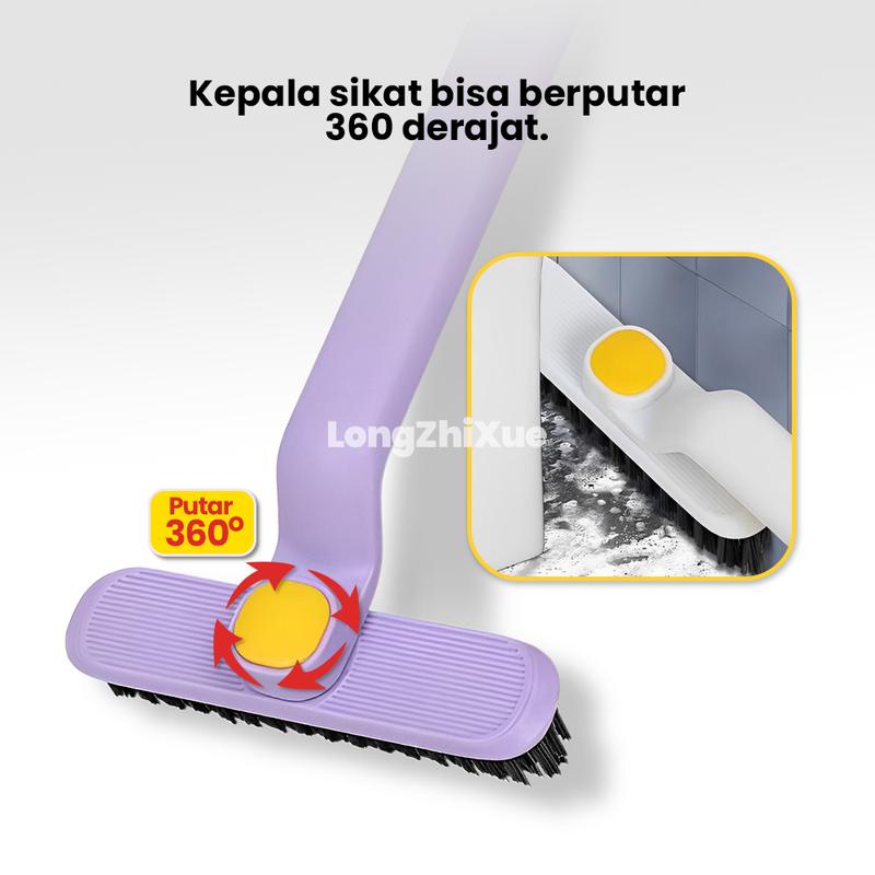 Multifunctional Rotating Gap Brush, Hard Bristle Brush For Bathroom Dead Corners, Two-in-one floor And Floor Gap Brush, Washbasin Cleaning Brush absorben air peralatan makan toilet  cleaner melamine sponge pelicin setrika laundry pewangi setrikaan laundry 1