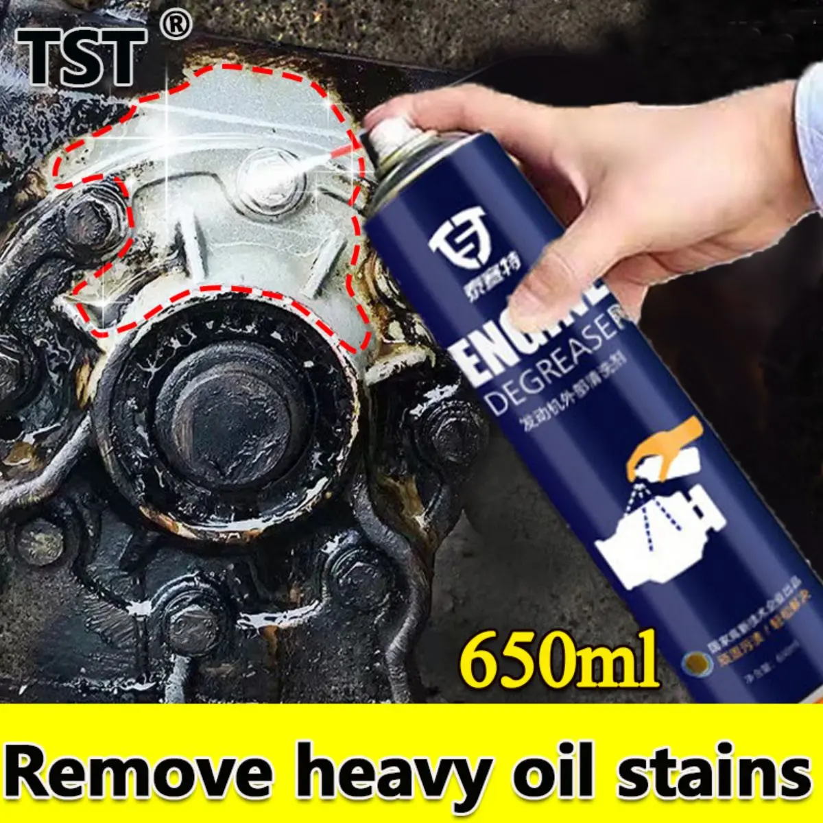 Fast clean suit for any engine650mlChief engine cleaner Engine degreaser chemical Sabun cuci kereta Engine degreaser cleaner Sabun cuci engine kereta Automotive  Brush Car