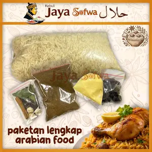 Paketan 1kg Nasi Kebuli Lengkap masakan khas timur tengah arabian food
