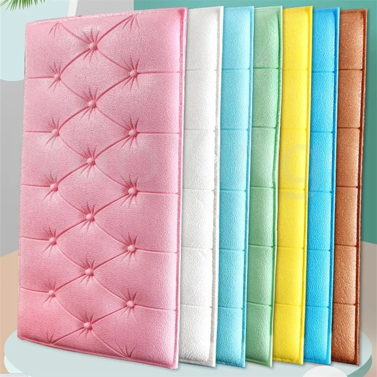 Thicken Anti-collision Wall Sticker - Self Adhesive Waterproof Soundproof Foam Wall Sticker - Background Wall Home Decor Decorative Ornaments Light Tiles Sticker wall brick