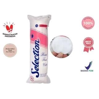 Kapas Selection Round Facial Cotton 80 Sheets - Kapas Kecantikan Pembersih Wajah Bulat 2