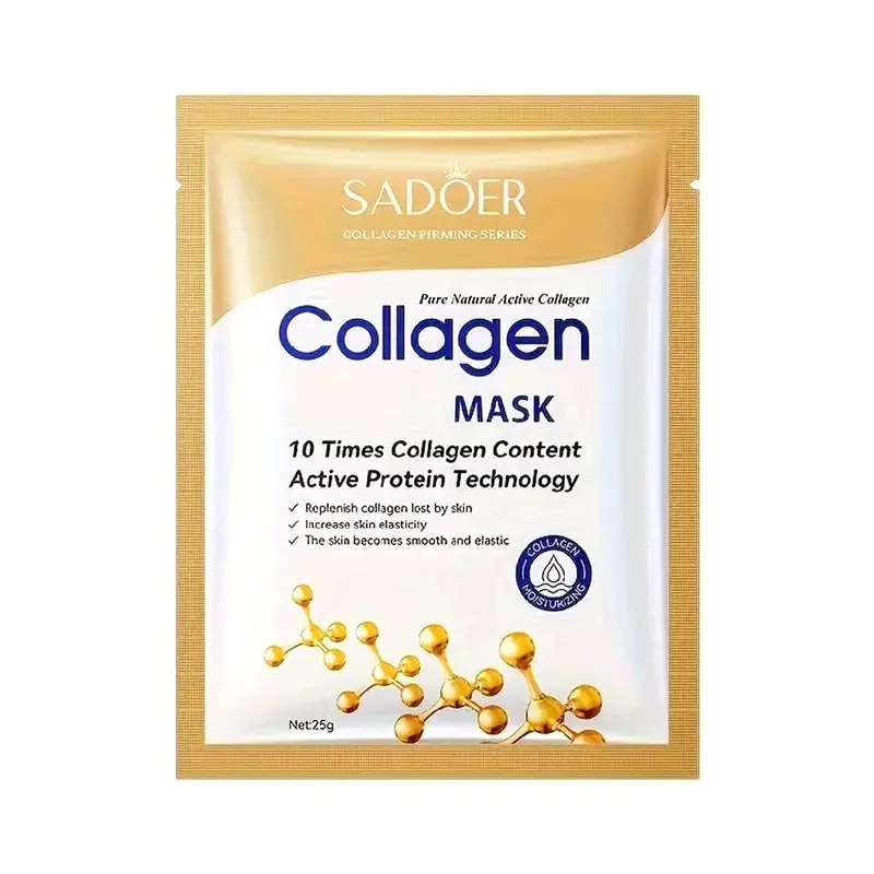 10 pcs Masker collage. wajah Korea SADOER whitening sheet mask perawatan wajah Glowing anti komedo Wanita Aging Hitam Mencerahkan 2