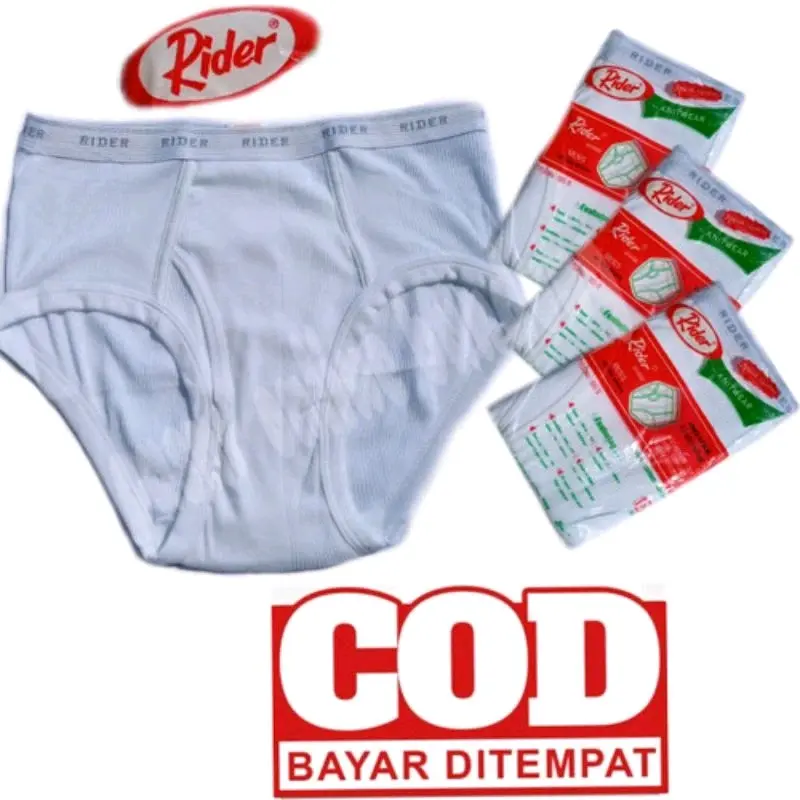 CD Pria Rider Putih R125BS Size 32 sampai 42