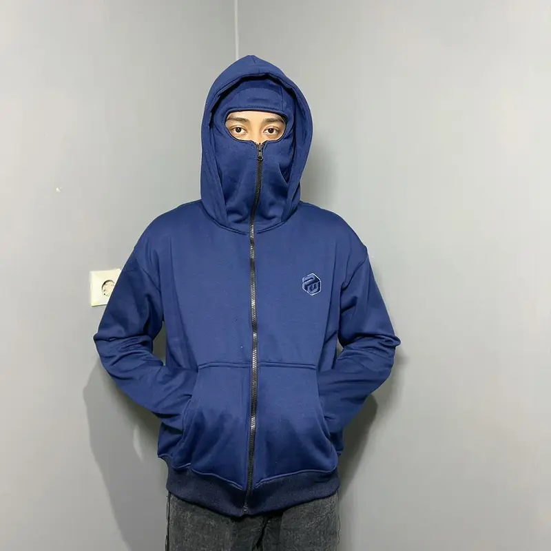 PLATINUM WORLD Hoodie Balaclava Zipper Boxy Oversize Premium Quality 4