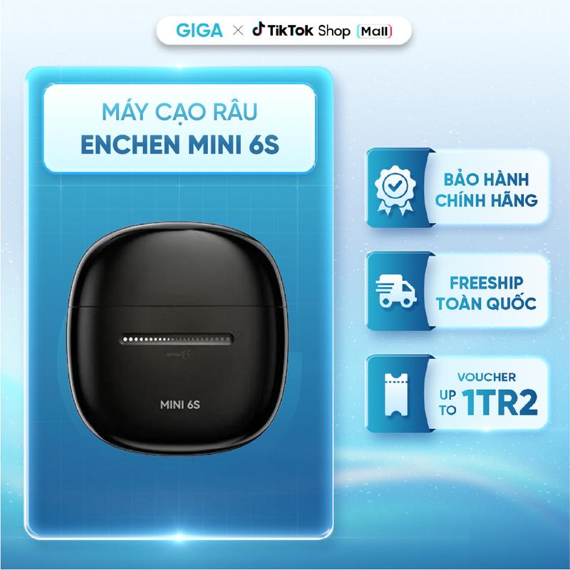 Máy cạo râu Xiaomi Enchen Mini 6S - Cạo râu khô & ướt - Công nghệ lưỡi dao tự mài