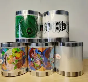 Plastik Roll LID Cup Sealer Press isi 1000pcs / Tutup Segel Gelas Minum / Tutup Minuman / Seal Cup Polos / Tutup Minuman Vacuum