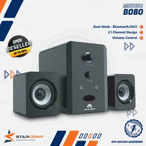 MIkuso MS-B080 Bluetooth Subwoofer Speaker 2.1