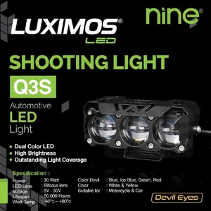 LAMPU SOROT SHOOTING LIGHT Q3S - LUXIMOS - W+Y BLUE