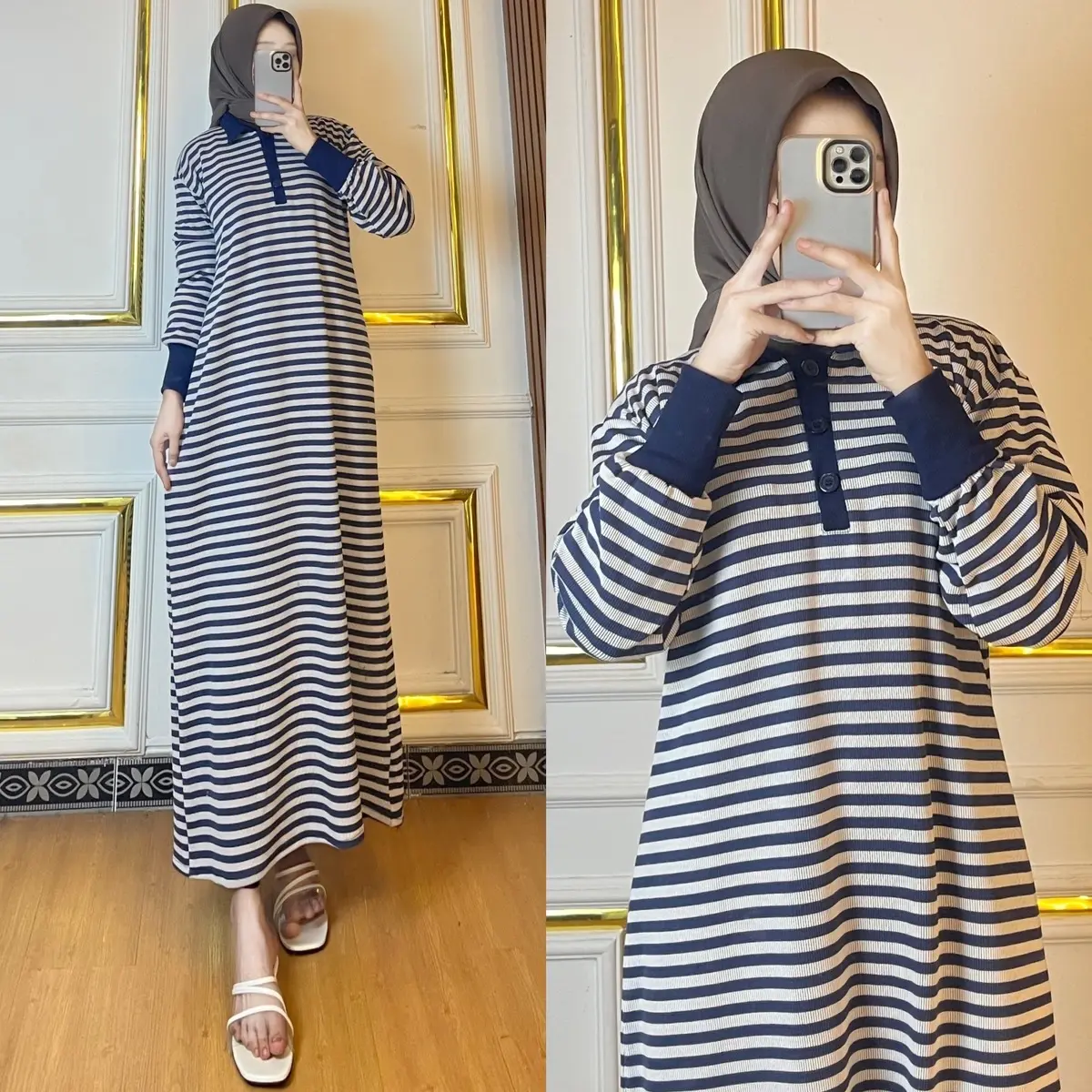 JN- Leora Dress knit premium gamis busui frendly Muslim Melar Wanita Basic Panjang Remaja Maxi Knit Purple Simple Stain Pas knit seafoam Syari Crinkle Casual Pesta Shakila Dewasa Kondangan Motif Airflow Mewah