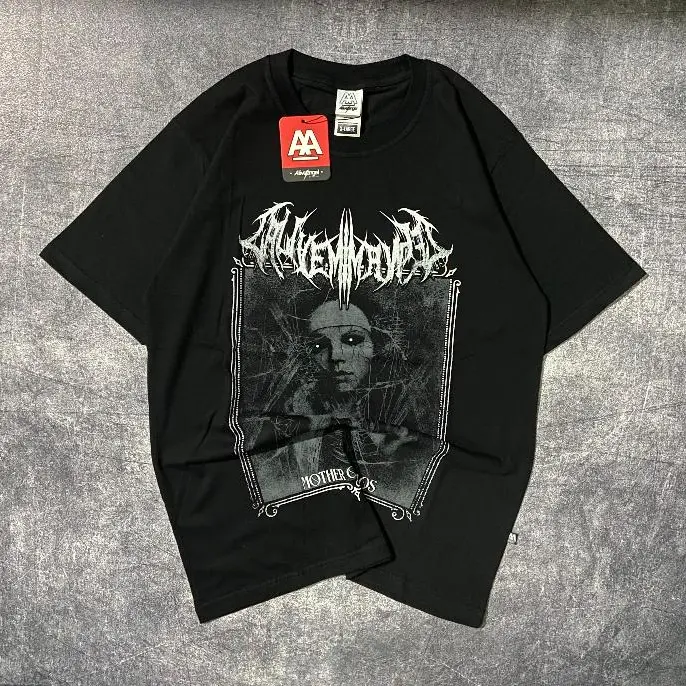 BAJU PRIA DISTRO LENGAN PENDEK - KAOS DISTRO PRIA - KAOS ORIGINAL - TSHIRT UNISEX - KAOS BAND - GOTHIC - ALIVE ANGEL - BAJU DISTRO - BAJU KAOS BAND METAL VINTAGE