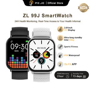 สมาร์ทวอทช์, ZL99J, เยาวชนและความมีชีวิตชีวา, กันน้ำ IP68, เกมในตัว, รับสาย, ควบคุมภาพถ่าย, หน้าจอ HD โค้งสี่เหลี่ยม, สมาร์ทวอทช์ zl99j