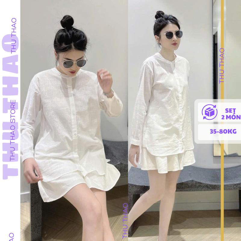 Set đồ nữ đẹp 2 món BIG SIZE mặc đi biển, đi chơi form rộng đẹp, mặc đi chơi, đi biển.