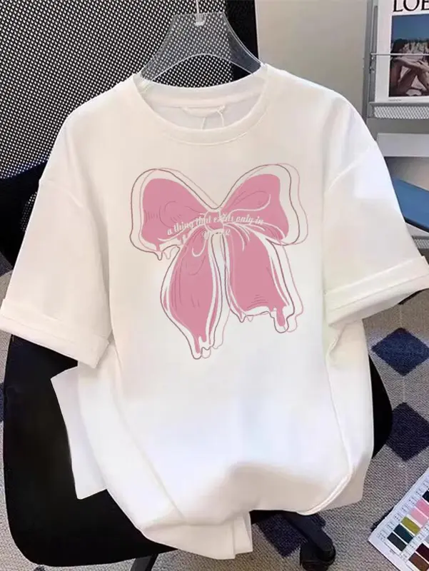 KAOS PINK RIBBON BAHAN SEMI KATUN 0