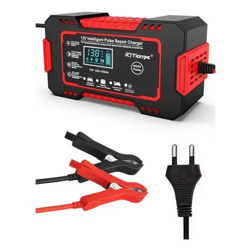 Carregador Bateria 12v 6a Inteligente Bivolt Automotivo